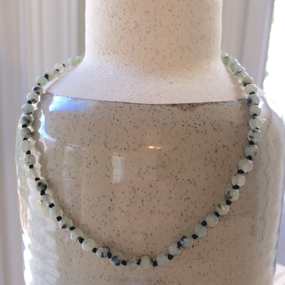 Light blue stone choker